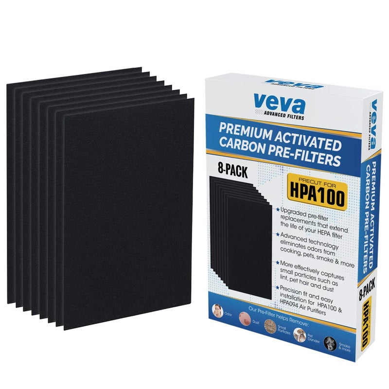 VEVA HPA100 Pre-Filters Replacement for Honeywell Air Purifier - 8 Pack - HRF-A100 Filter A Compatible w/ HPA100, 104, 105, 090, 094 - Image 1